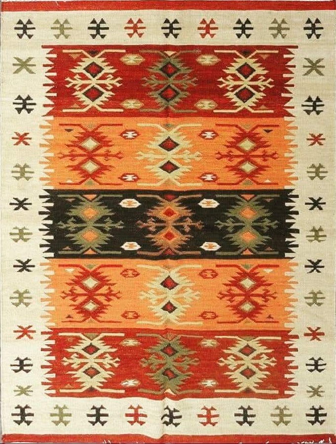 Striped Dhurrie Rug