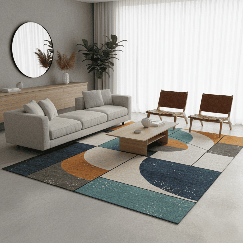 Colorful Dhurrie Rug