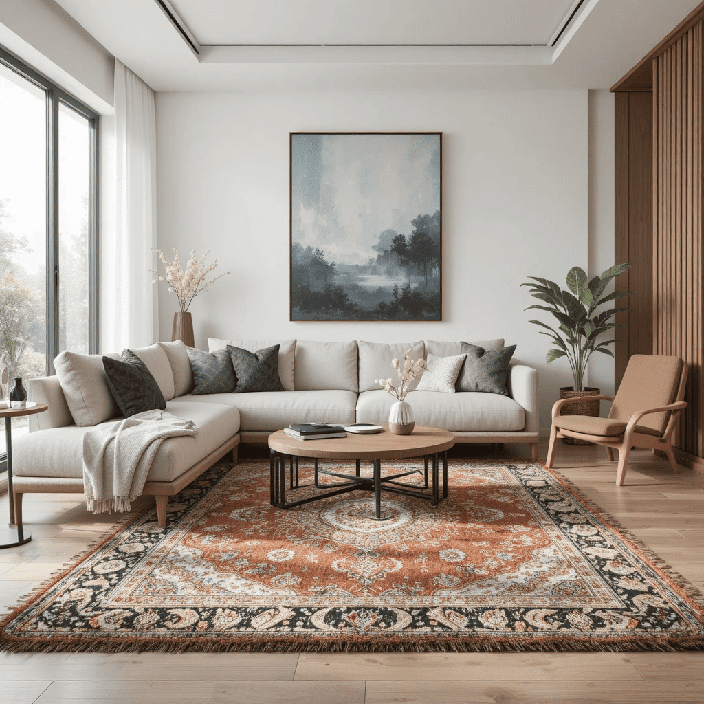 Hand Knotted Wool Rug