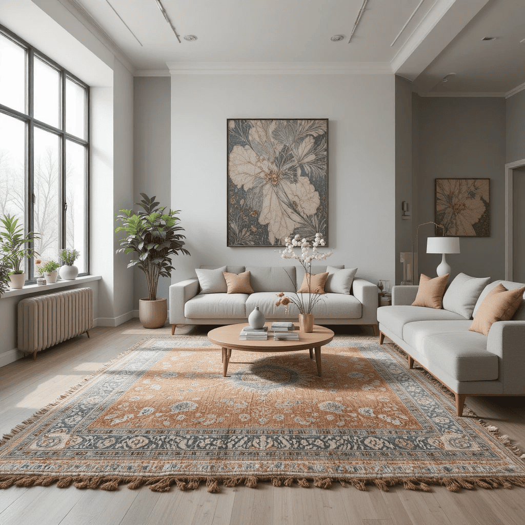 Hand Knotted Vintage Rug